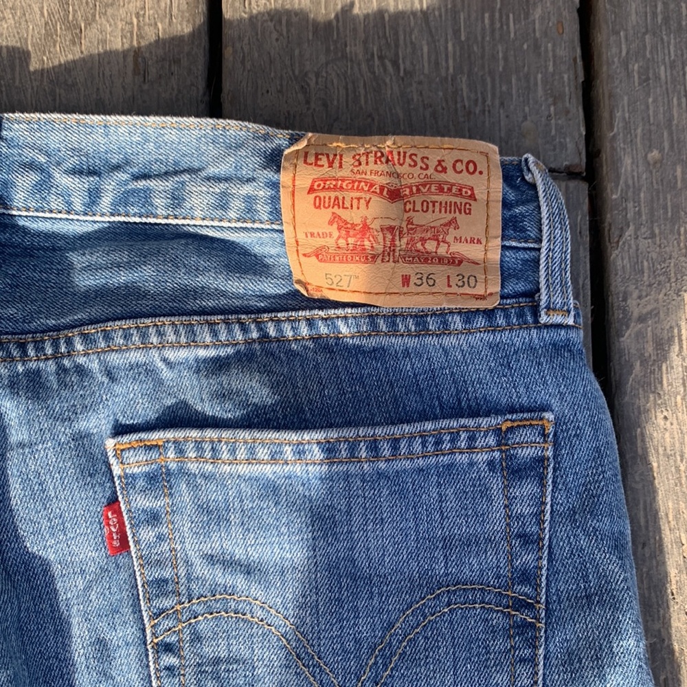 Levi’s 527 Low Rise Boot Fit Jeans 36 x 30 - Picture 3 of 5